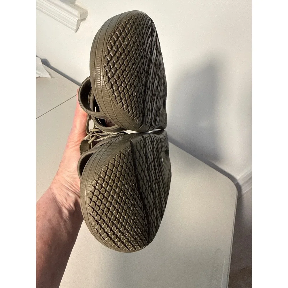 Suicoke Padri-t Olive Green Toe Loop Slides Mens Adjustable Strap Sandals Sz 12